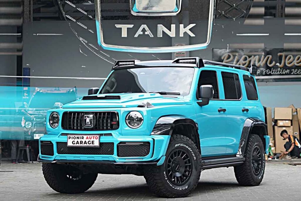 Modifikasi GWM Tank 300 body kit Brabus di Pionir Auto Garage
