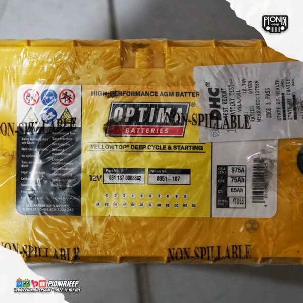 Aki Optima Batteries Optima D31A Yellow Top Original USA (2)