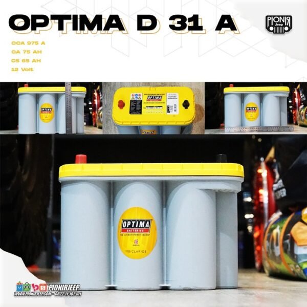 Aki Optima Batteries Optima D31A Yellow Top Original USA (2)