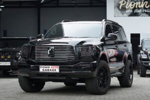 Modifikasi GWM Tank 500 hitam dengan velg Fuel REBEL dan ban BFGoodrich All-Terrain di Pionir Auto Garage
