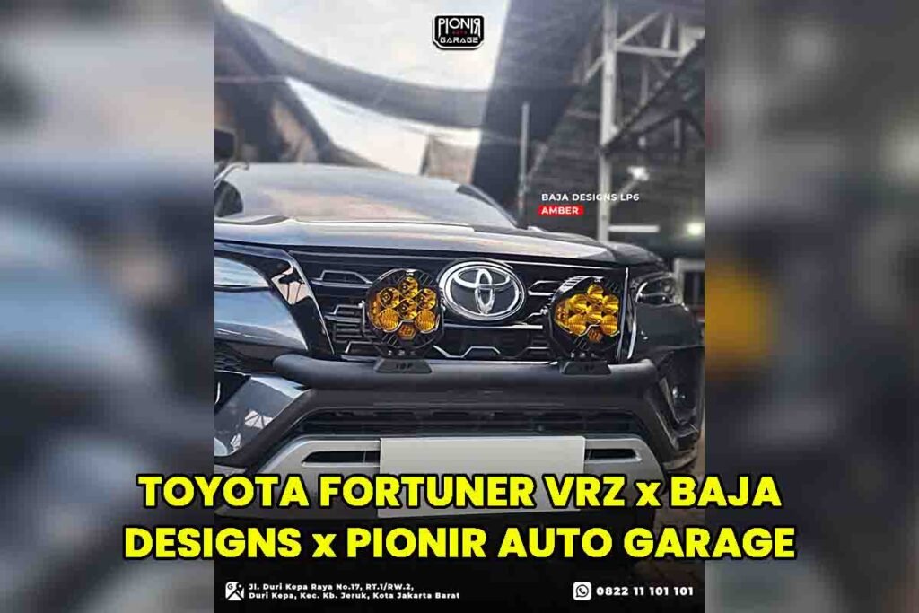 Modifikasi Fortuner VRZ Lampu Baja Designs LP6 Amber Lens – Original Amerika di Pionir Auto Garage