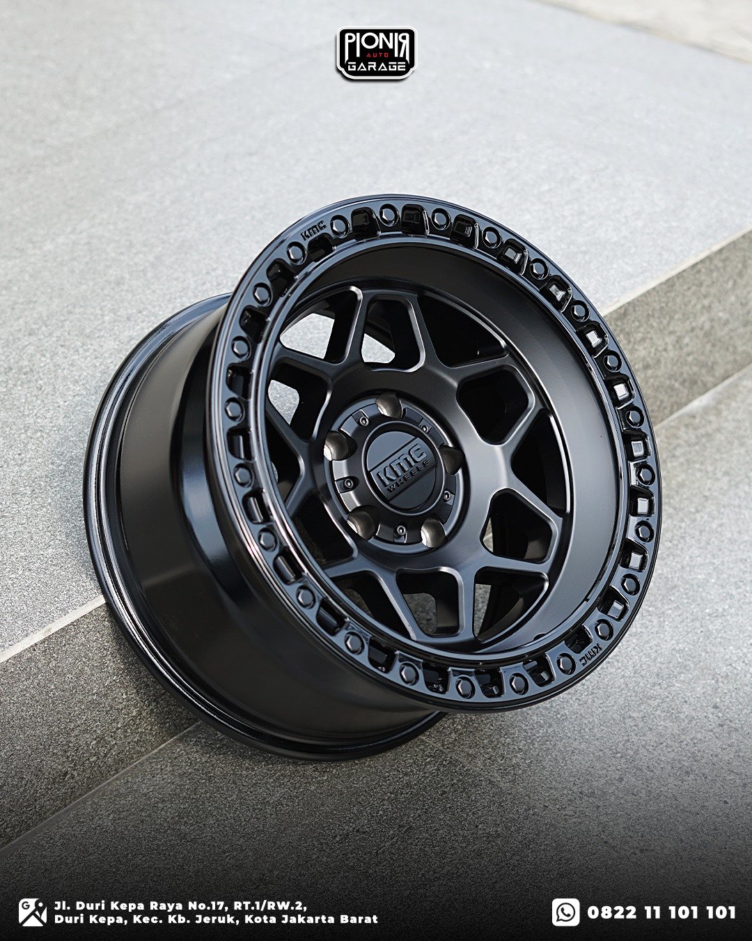 Velg KMC KM553 Torx – Matte Black – Ring 17 PCD 5x127 | Velg Jeep - Gambar 4