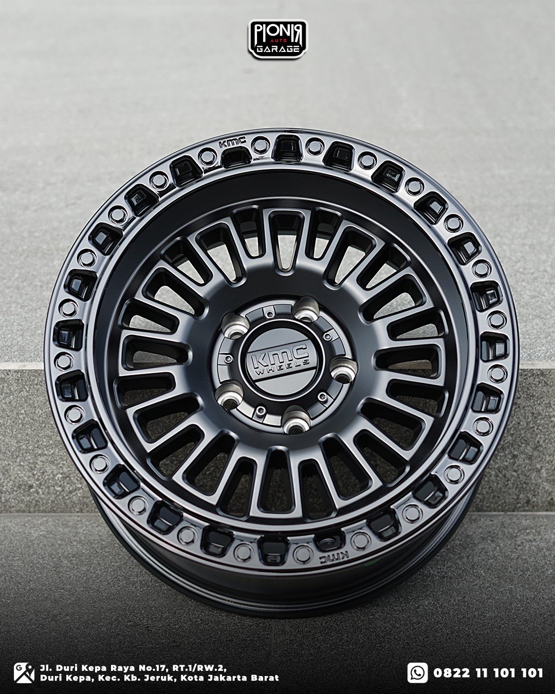 Velg KMC KM554 Aztec – Matte Black – Ring 17 PCD 5x127 | Velg Jeep - Gambar 5