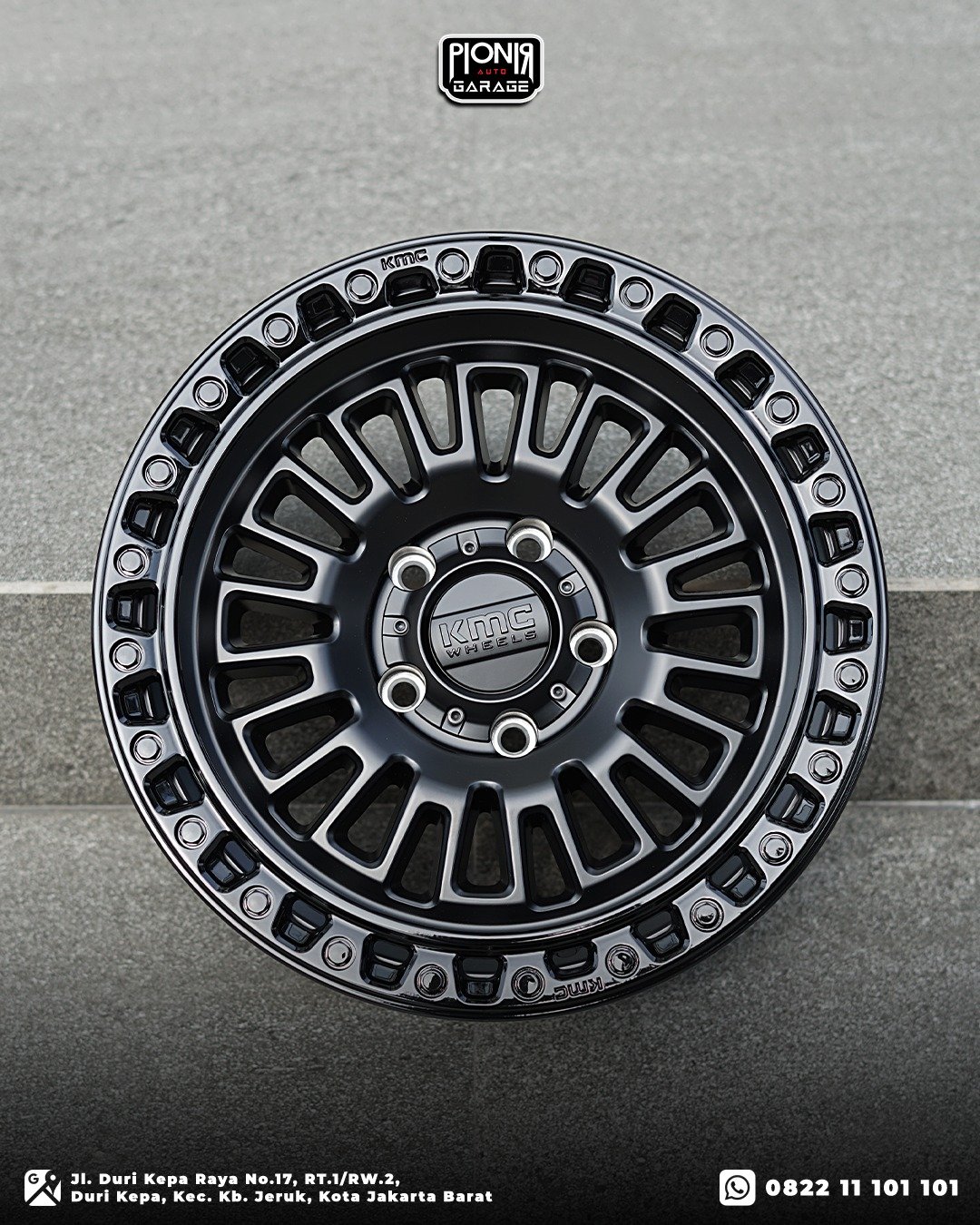 Velg KMC KM554 Aztec – Matte Black – Ring 17 PCD 5x127 | Velg Jeep - Gambar 6
