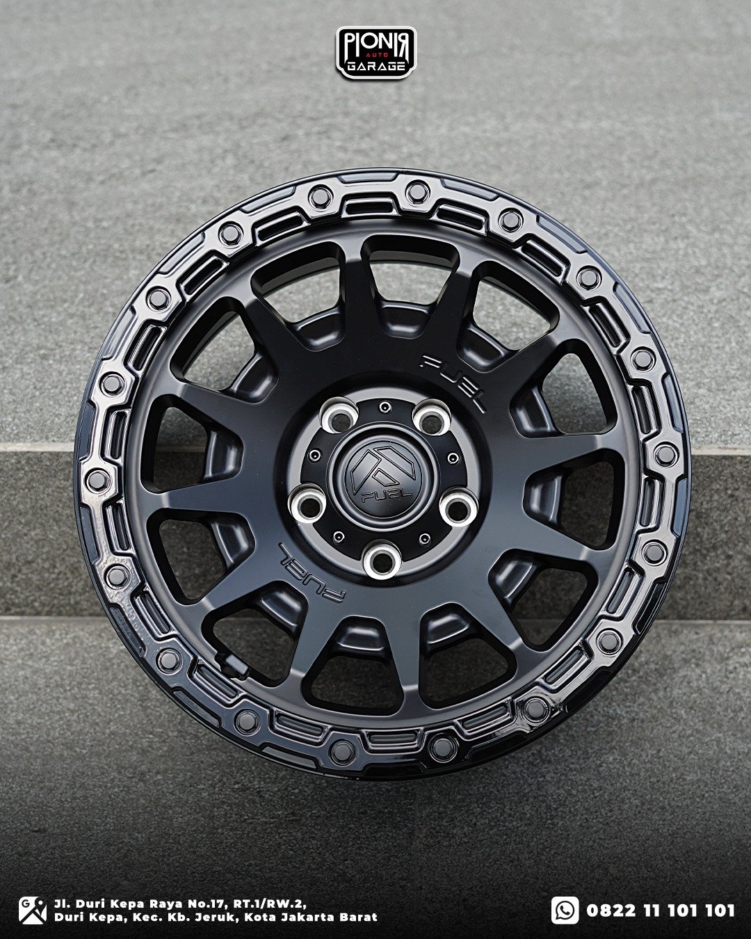 Velg Fuel FC884 Fortress – Matte Black – Ring 17 PCD 5x127 | Velg Jeep - Gambar 4