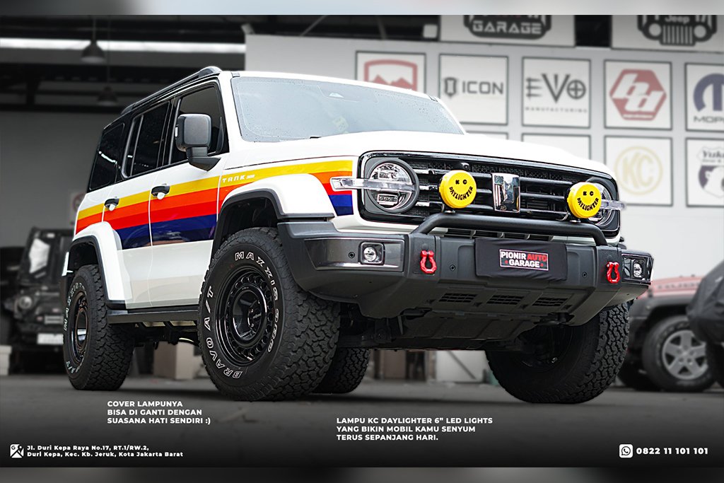 Modifikasi GWM Tank 300: KC Daylighter 6” di Pionir Auto Garage