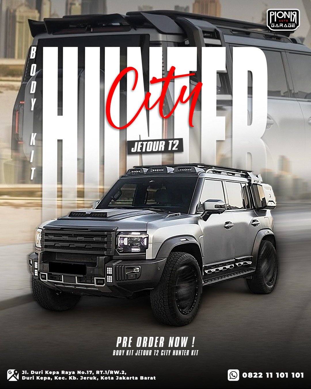 MODIFIKASI JETOUR T2 Body Kit Jetour T2 City Hunter (1)