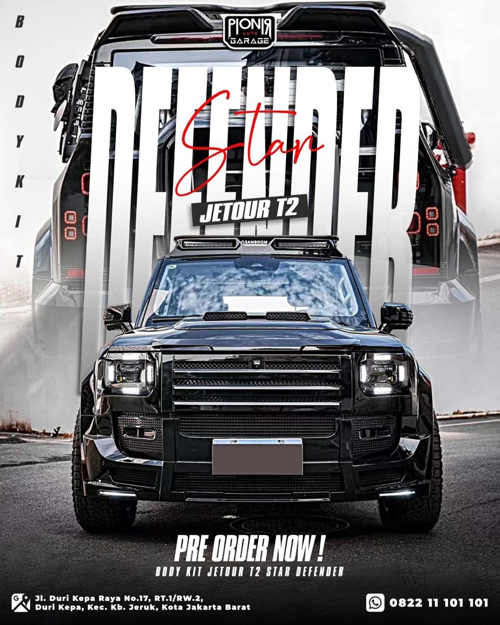 Modifikasi Jetour T2 Star Defender Body Kit