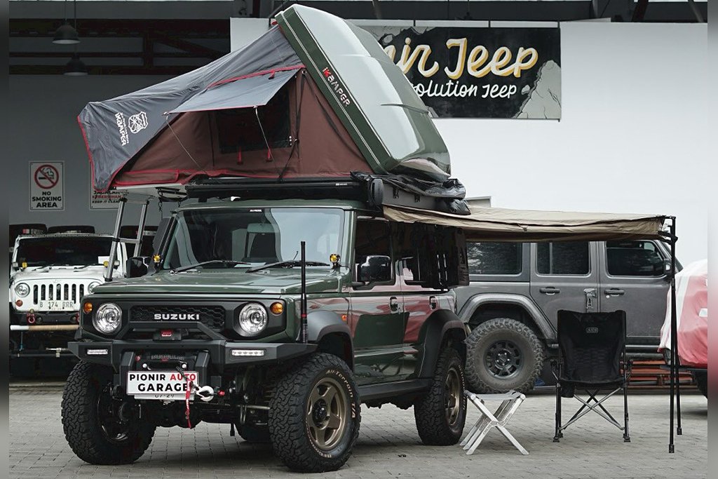 Modifikasi Jimny konsep overland camping