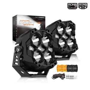 Novsight Cyber Series 6 Inch LED White Lens Warrior Black