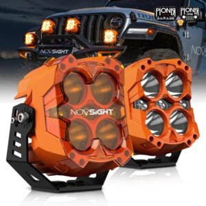 Novsight Cyber Series 6 Inch LED Pod Cyber Orange