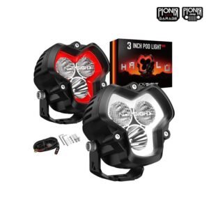 Novsight Halo SE 3 Inch LED Pod DRL Merah Putih Offroad