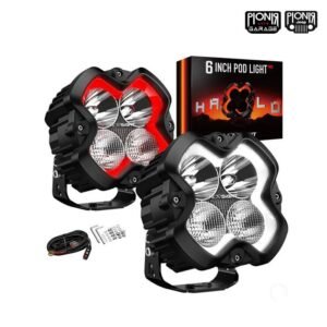 Novsight Halo SE 6 Inch LED Pod Red White DRL
