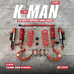 Lift Kit K-Man 1.5 Inch Adjustable GWM Tank 300 Diesel | Peninggi Mobil K-Man 8 Klik