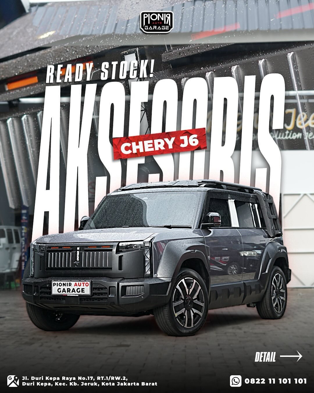 Daftar Lengkap Aksesoris Chery J6 di Pionir Auto Garage