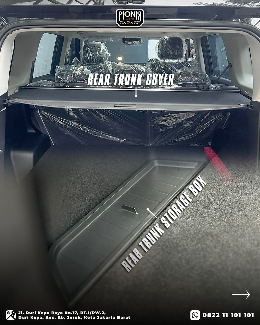 Rear Trunk Cover & Rear Trunk Storage Box