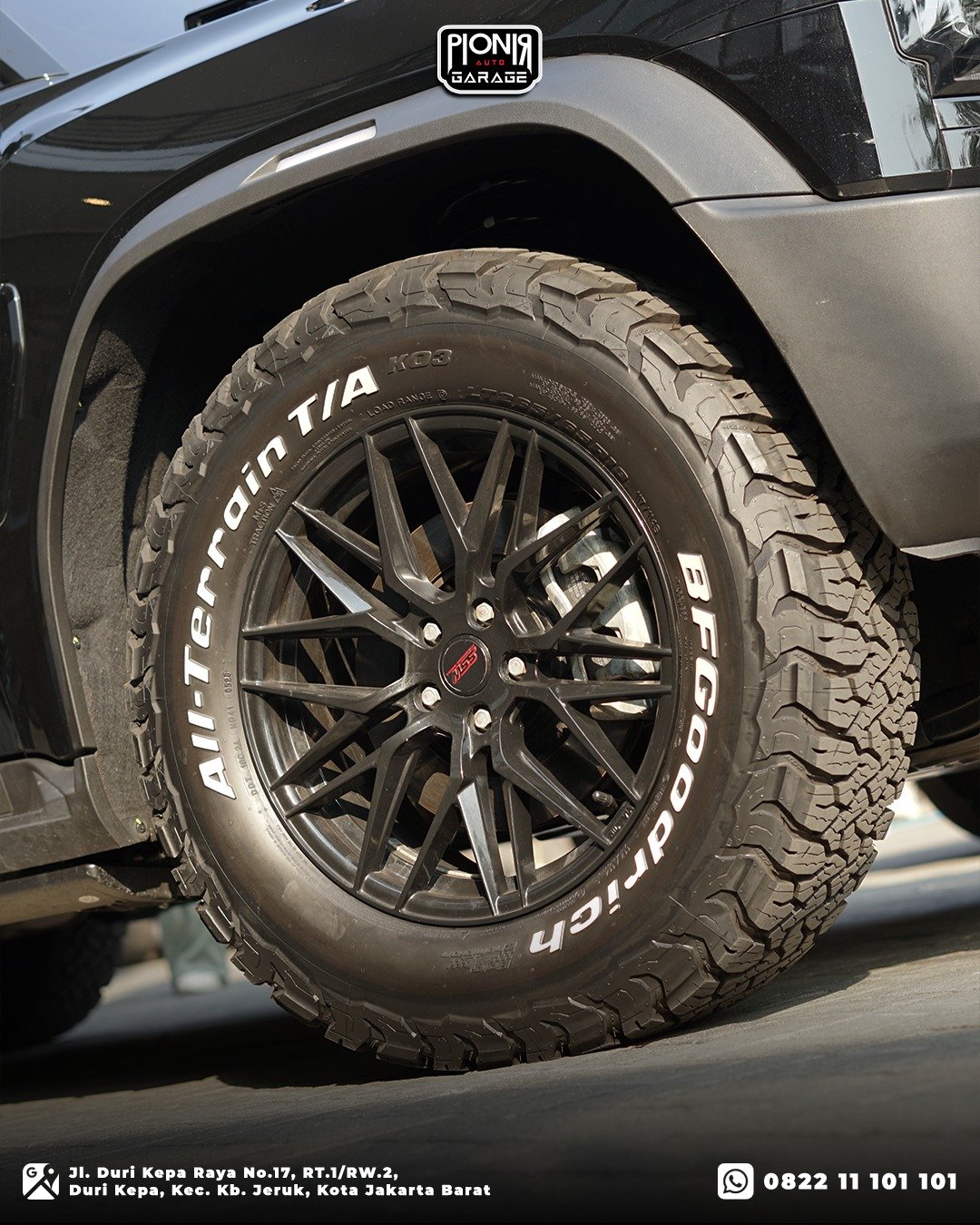 Jetour T2 Ban BFGoodrich dan Velg SSW