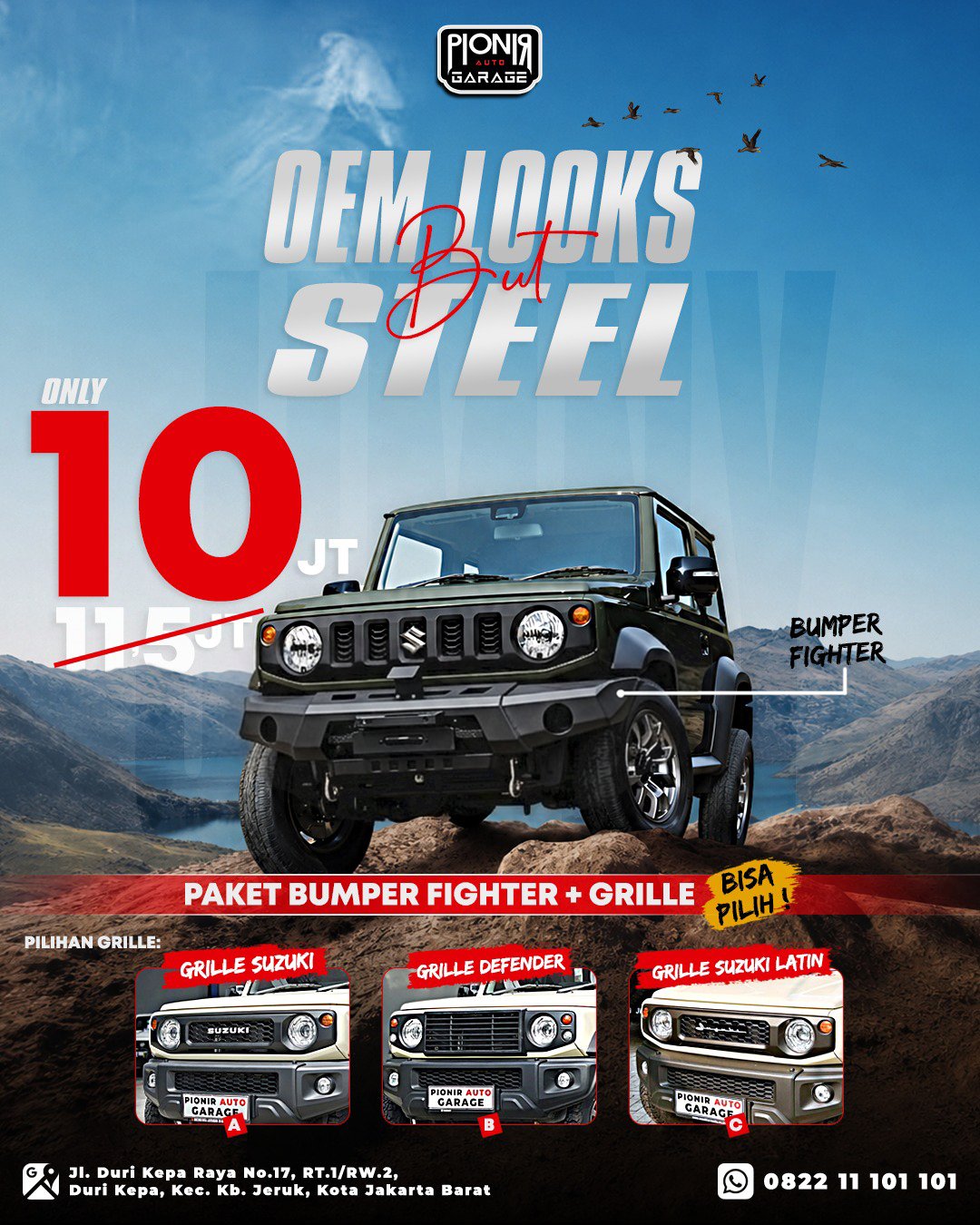 Promo Paket Bumper Grille Jimny