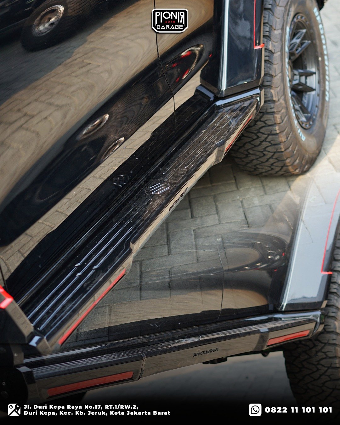 Detail Side Step GWM Tank 300 Shadow