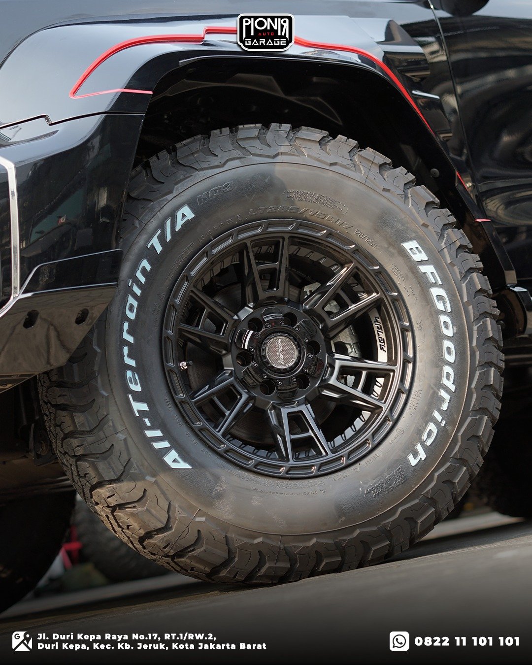 Detail Velg dan Ban GWM Tank 300 Shadow