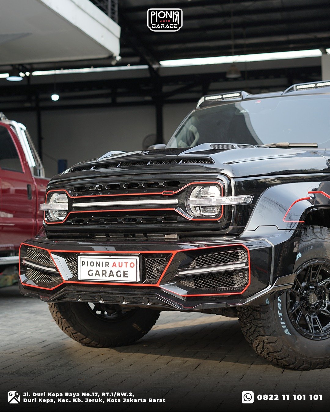 Tampak Depan GWM Tank 300 Body Kit Shadow