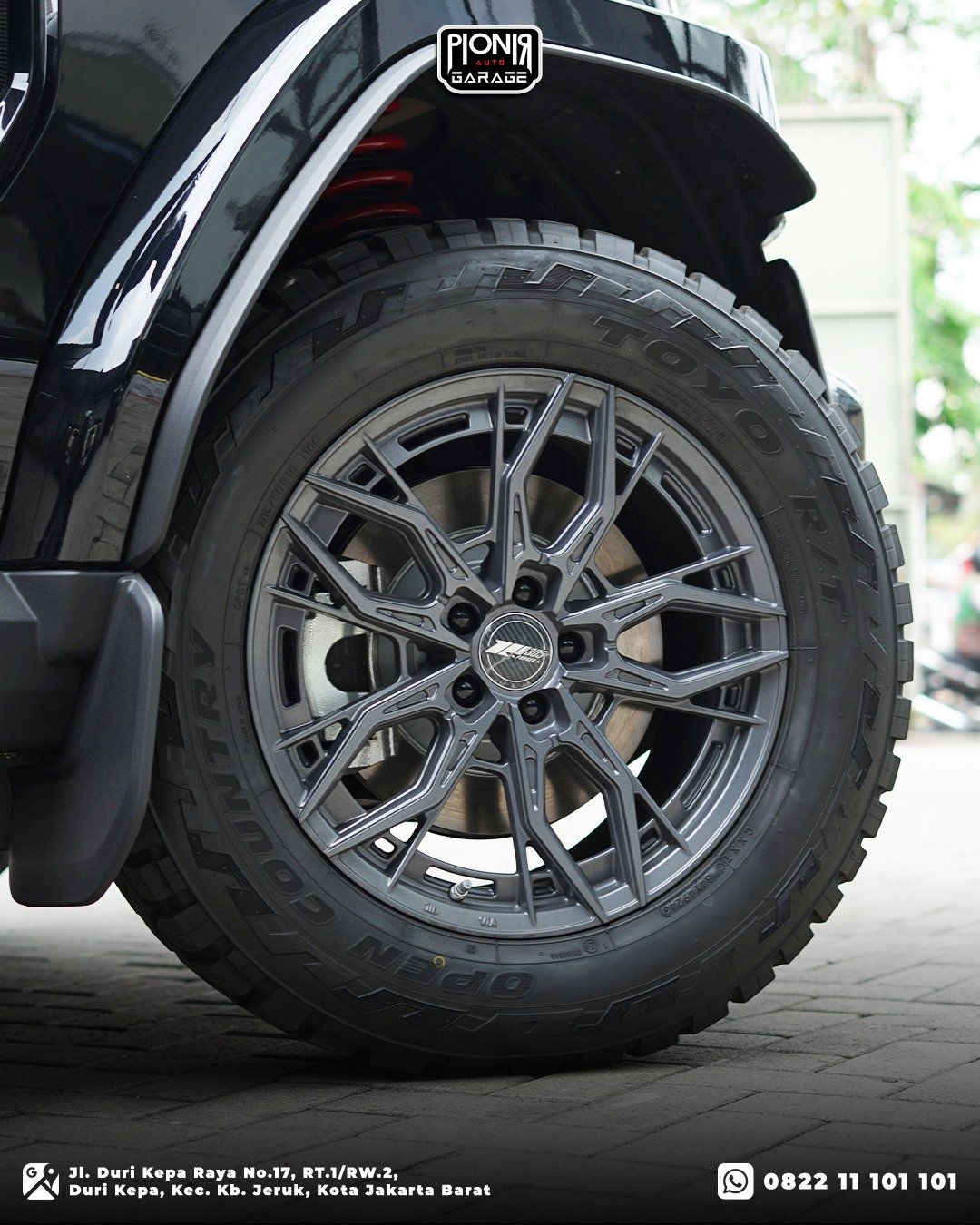 Detail velg 305 Forged dan ban Toyo Open Country R/T