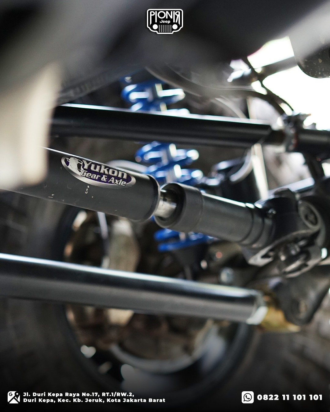 Long Tie Rod, Drag Link, Track Bar Teraflex dan Shock Steer Falcon Nexus